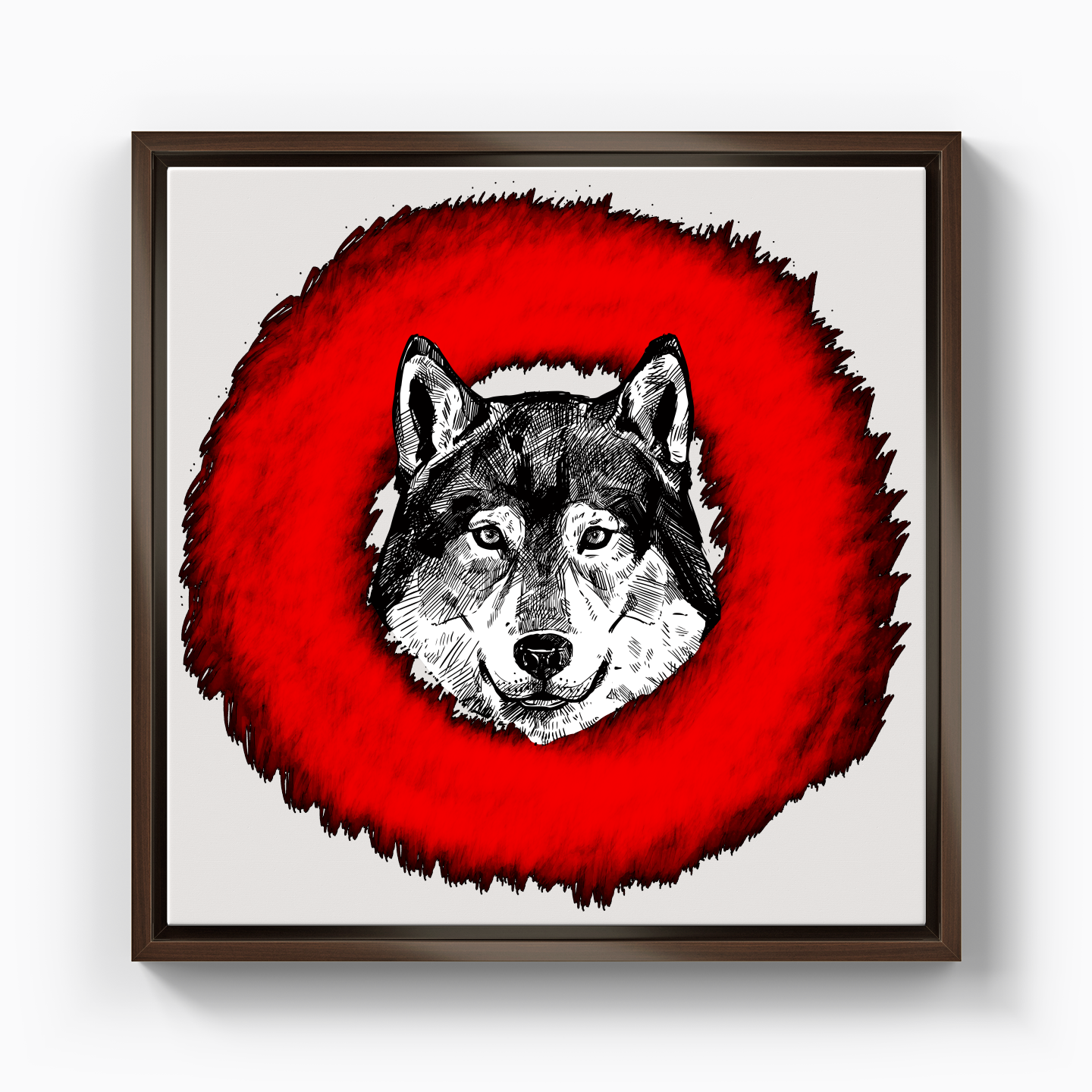 Wolf Circle - Canvas Print