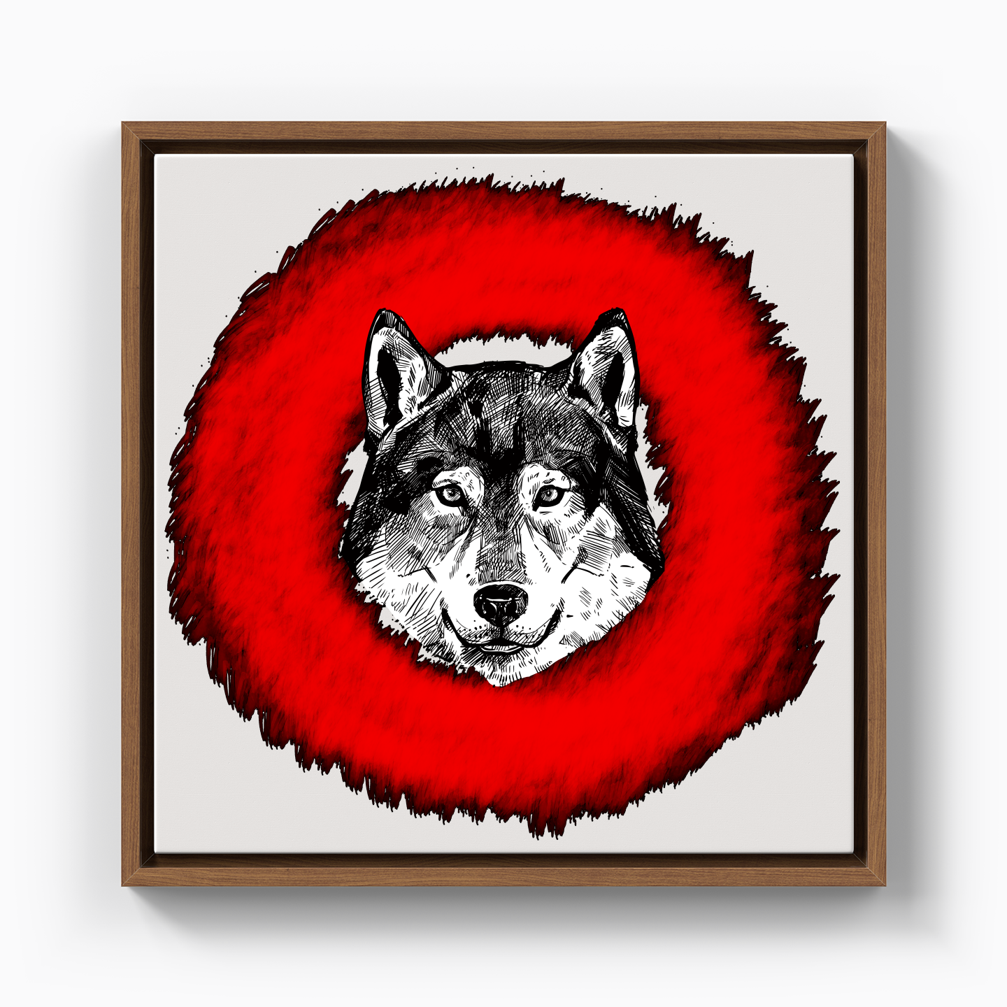 Wolf Circle - Canvas Print