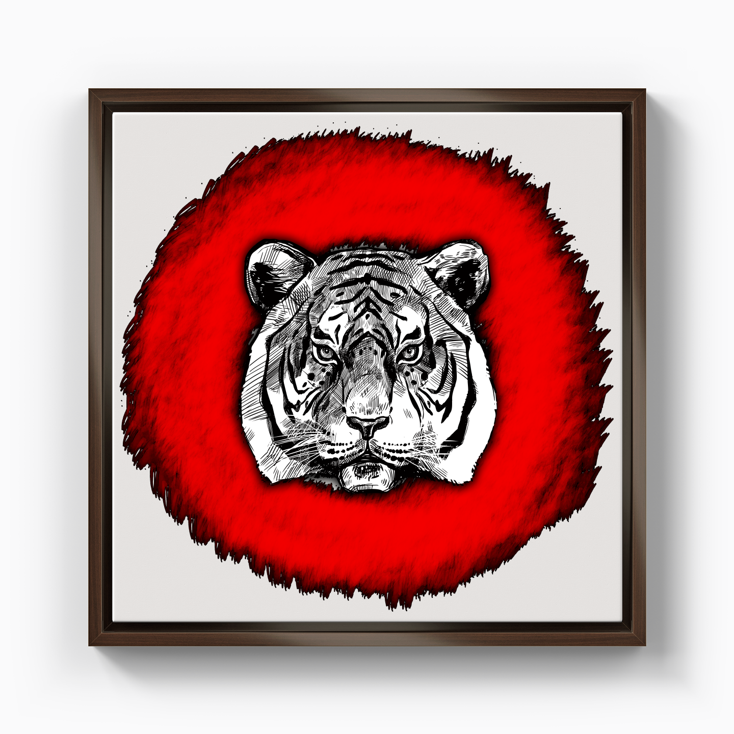 Tiger Circle - Canvas Print