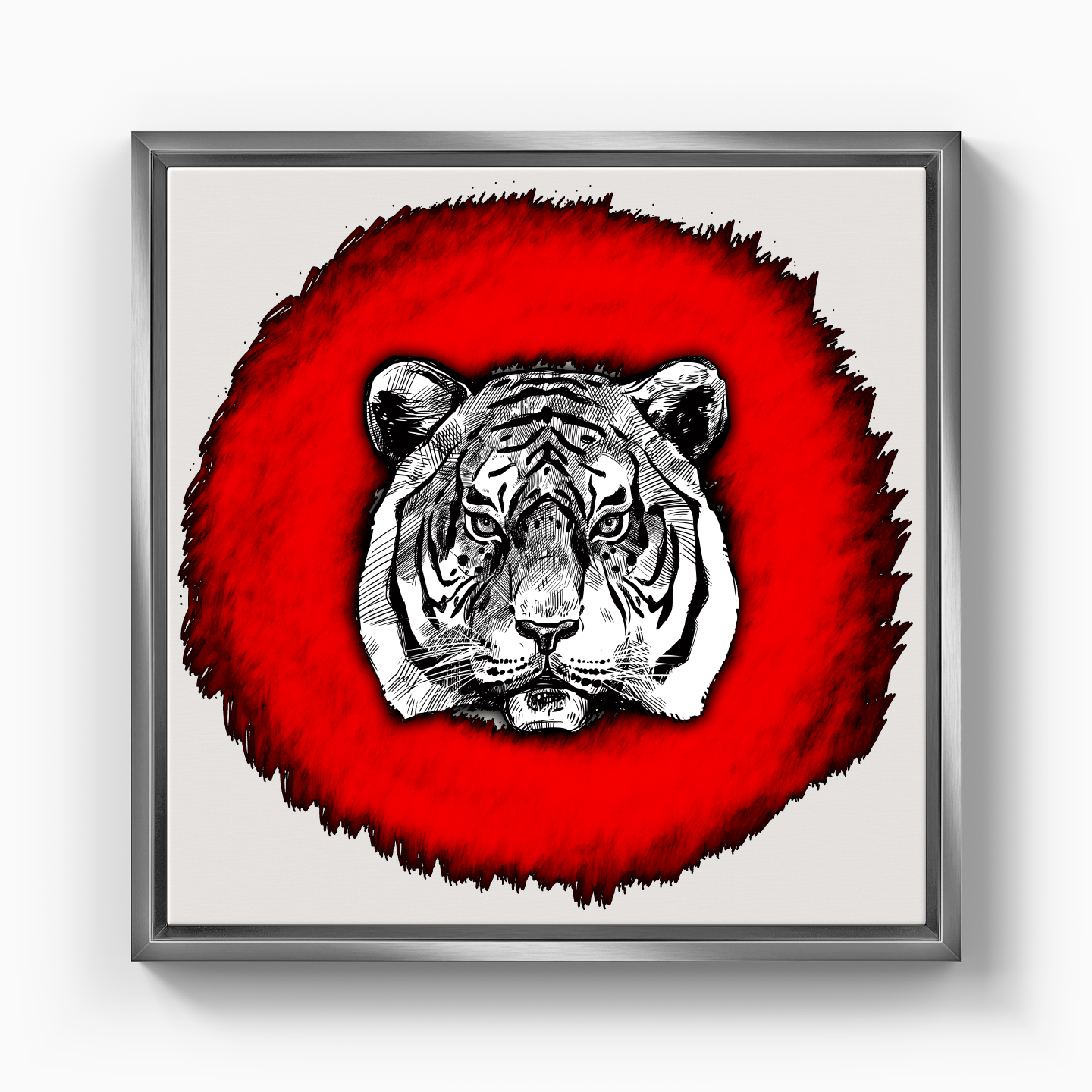 Tiger Circle - Canvas Print