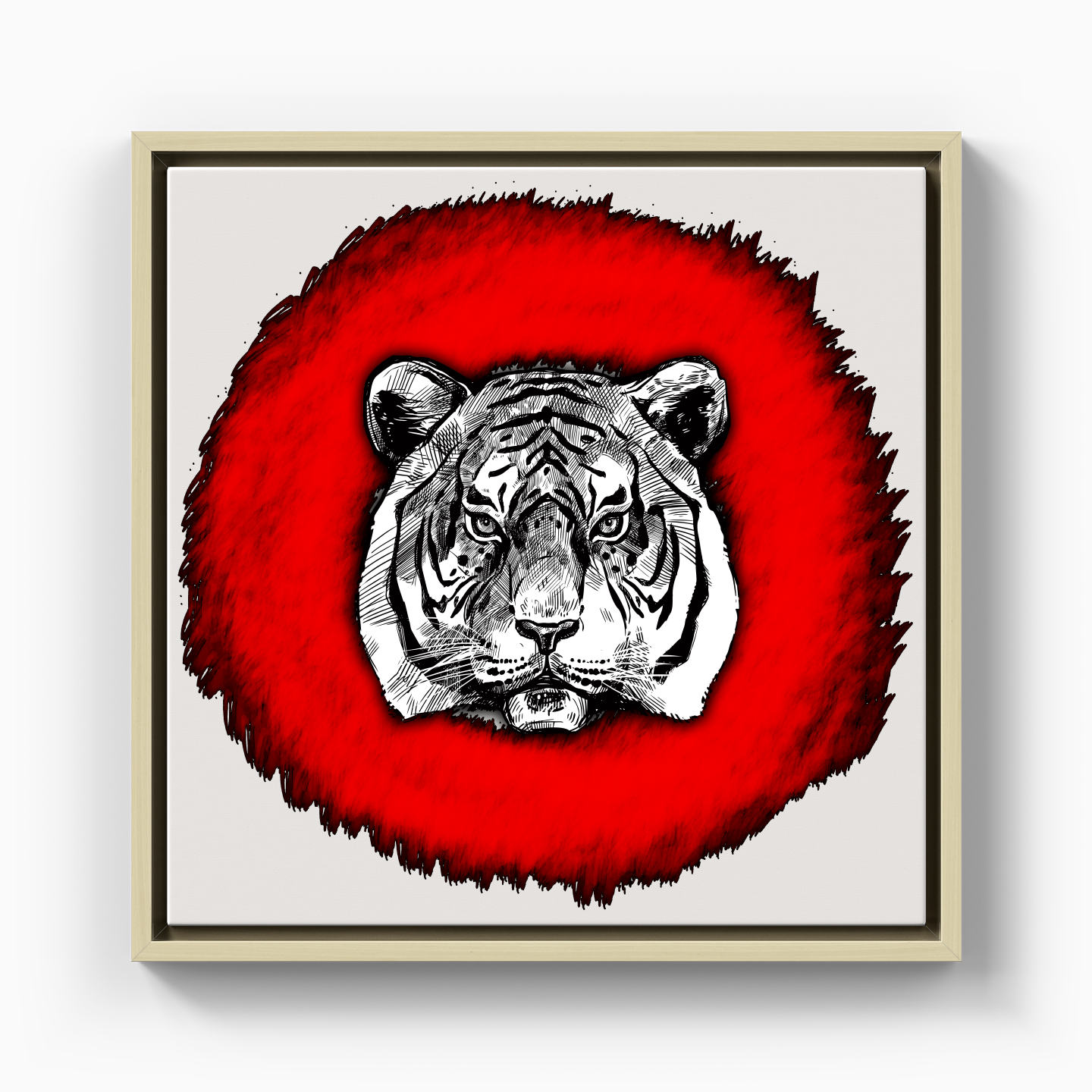 Tiger Circle - Canvas Print