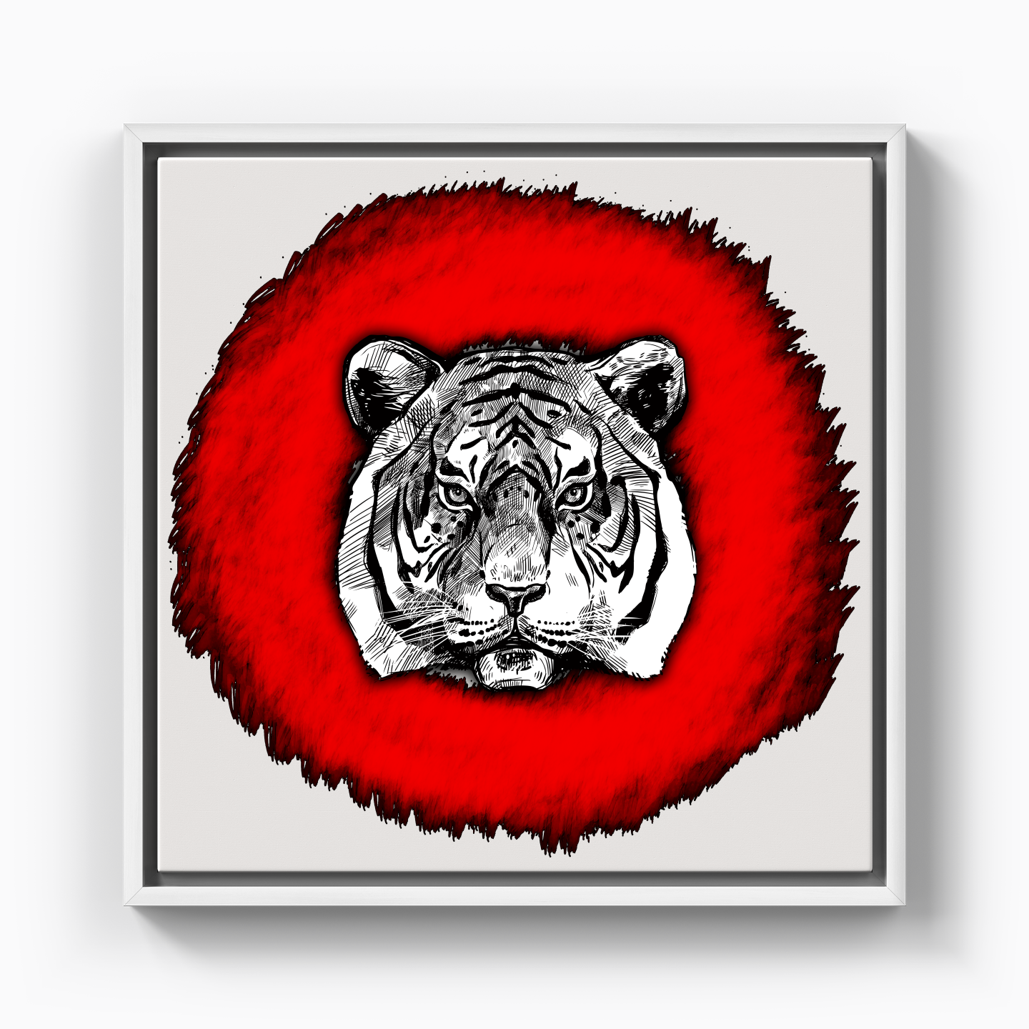 Tiger Circle - Canvas Print