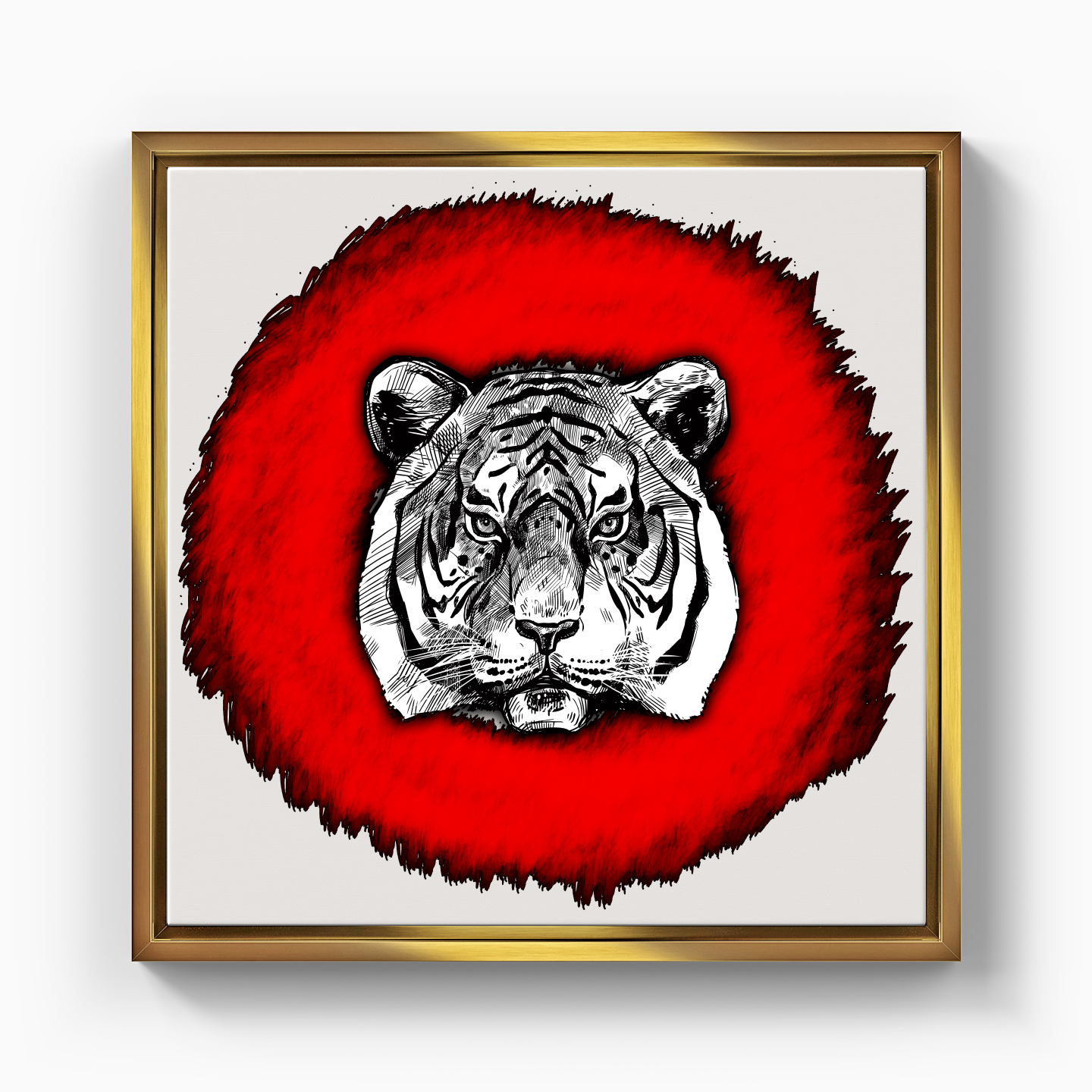 Tiger Circle - Canvas Print