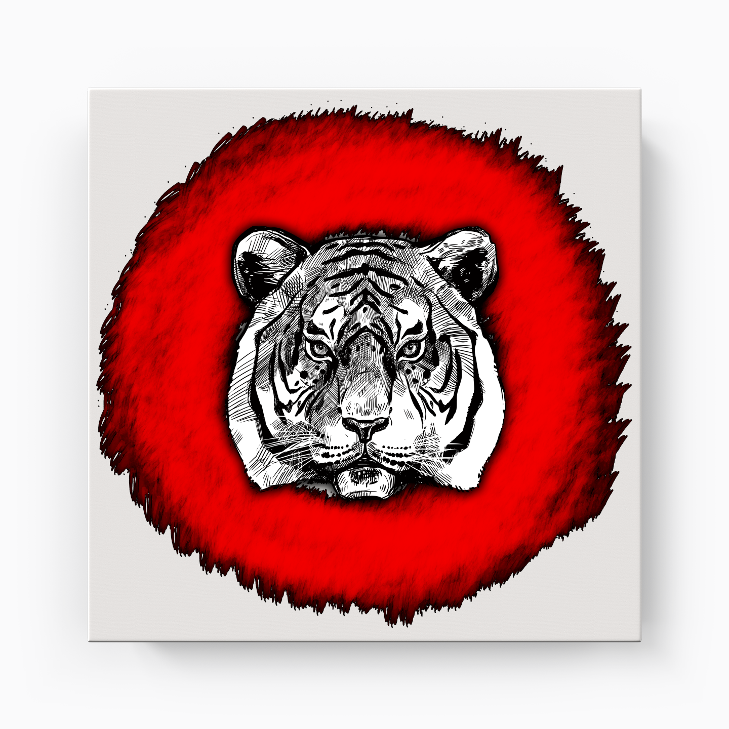 Tiger Circle - Canvas Print