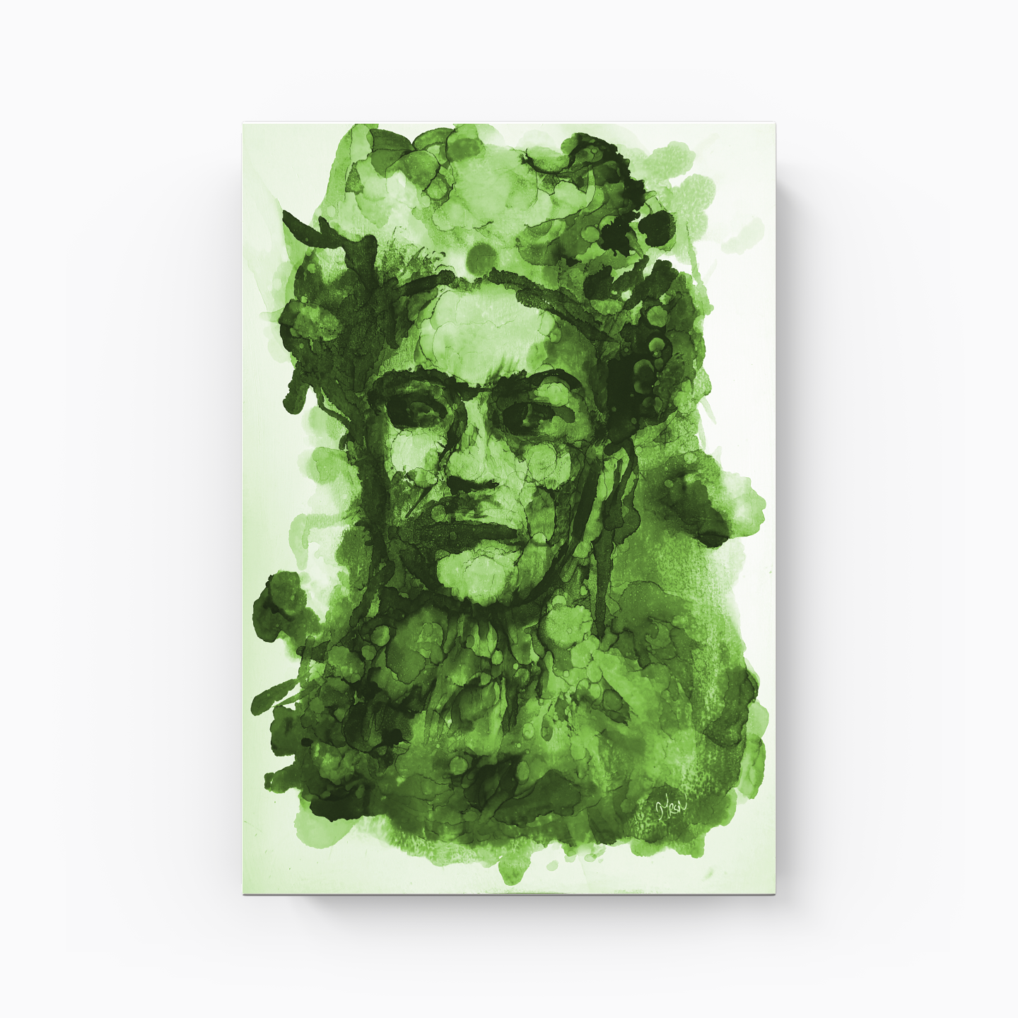 Frida Kahlo - Green - Canvas Print