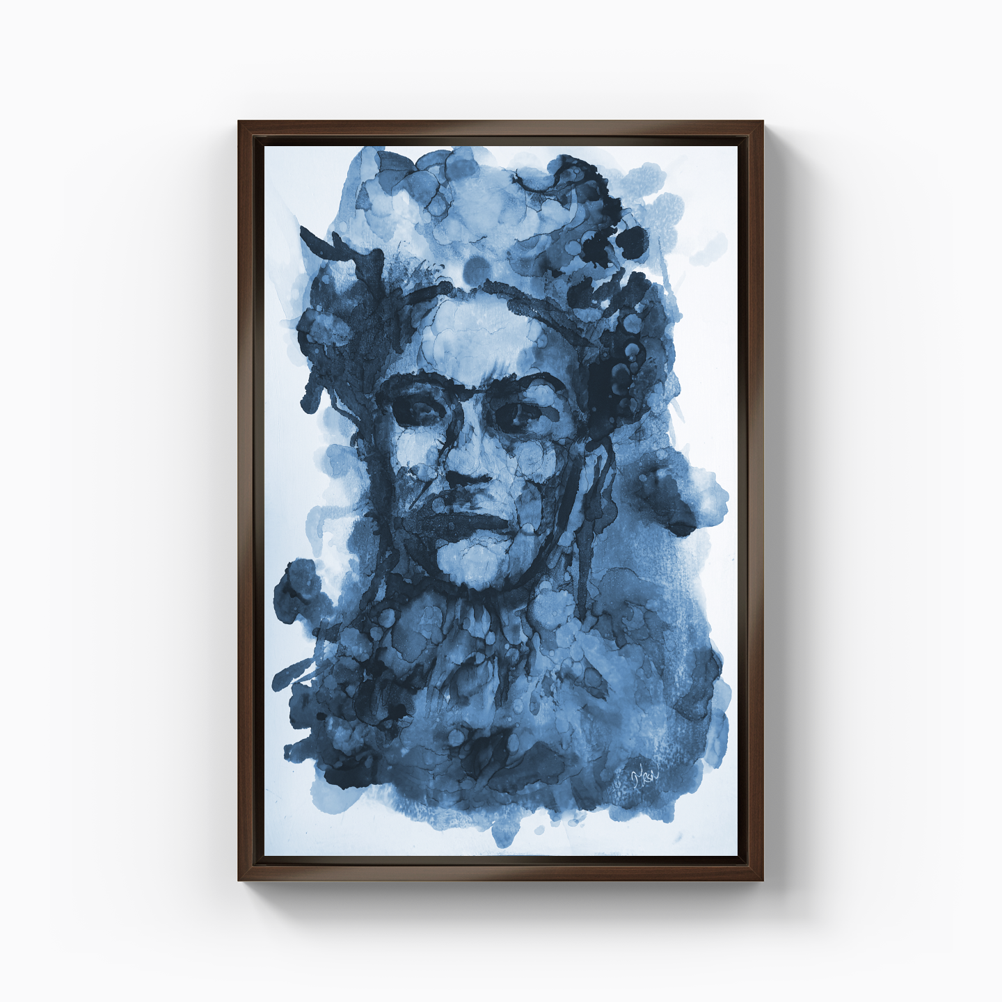 Frida Kahlo - Blue - Canvas Print