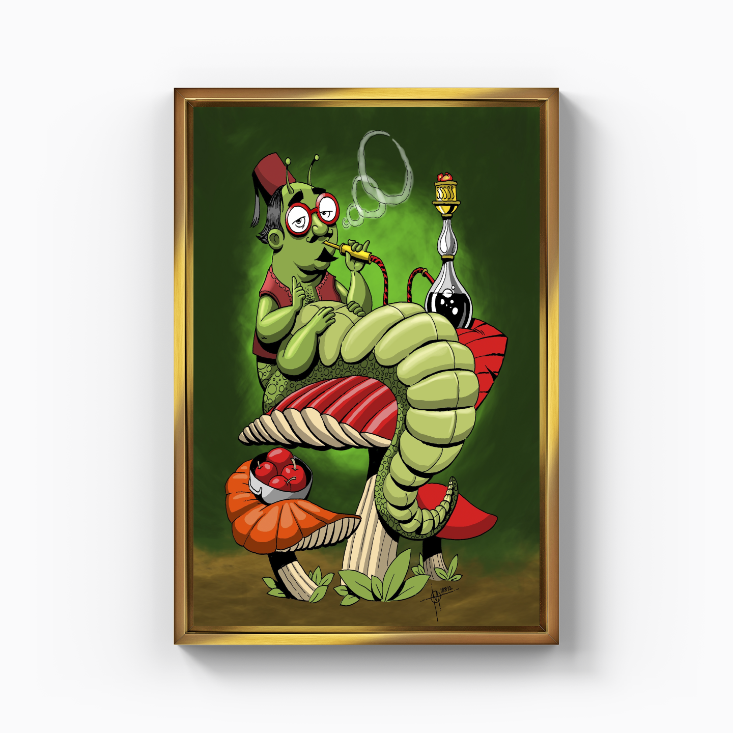 addicted caterpillar - Canvas Painting